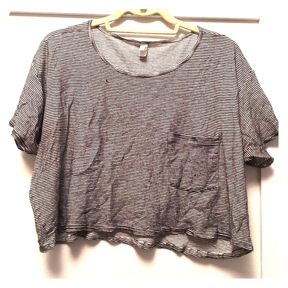 American Apparel Striped Crop Top