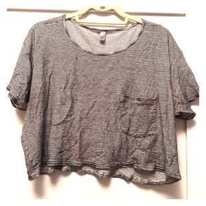 American Apparel Striped Crop Top