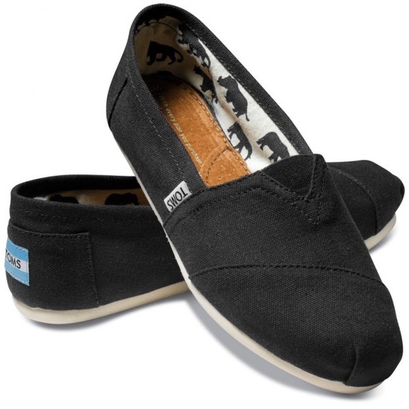 TOMS - Black Canvas Women's Classics