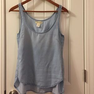 Anthropologie Chambray Tank