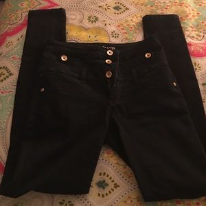 Black High Waisted Skinny Jeans