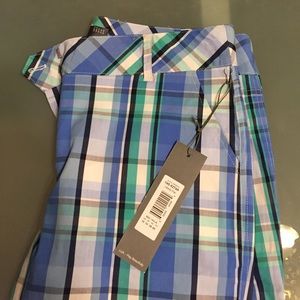 Blue Plaid Golf Skorts by LIJA, NWT