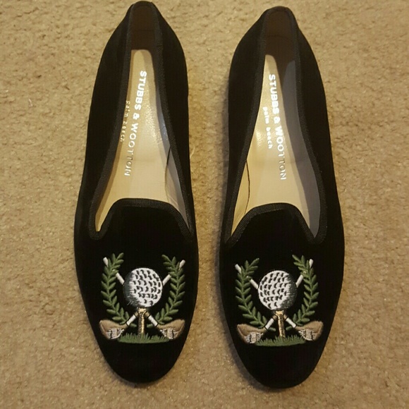 Stubbs & Wootton Velvet Golf Loafer