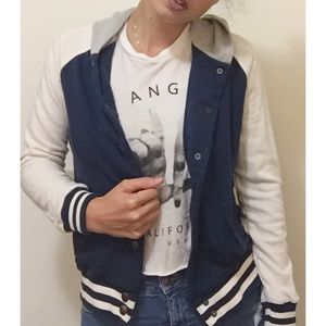 LA hearts varsity jacket hoodie from Pac Sun