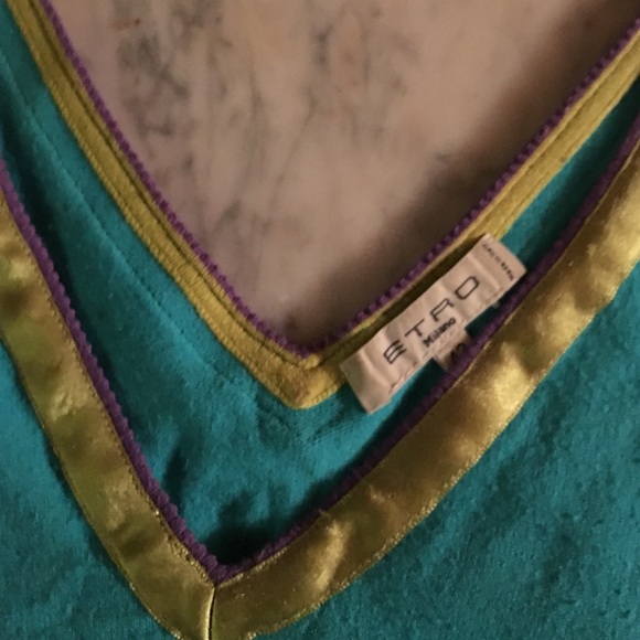 Etro peacock beaded top