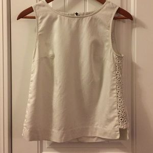 Anthropologie Side Embroidered Tank