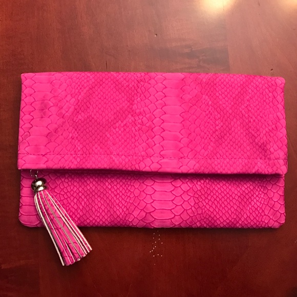 Bloomingdales Snakeskin Clutch
