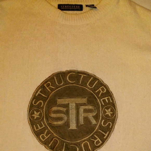 Structure white sweater size LG