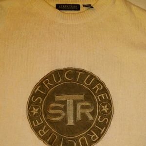 Structure white sweater size LG