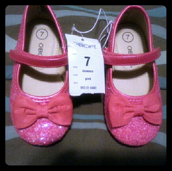 Pink sparkly shoes
