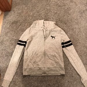 Pink Bling zip-up hoodie