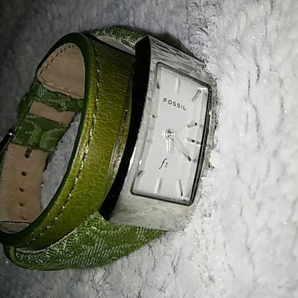 Fossil leather watch
