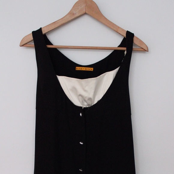 Alice & Olivia Black Silk Dress