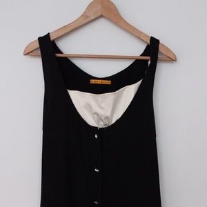 Alice & Olivia Black Silk Dress