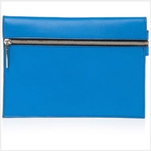 Victoria Beckham blue clutch - dustbag & box