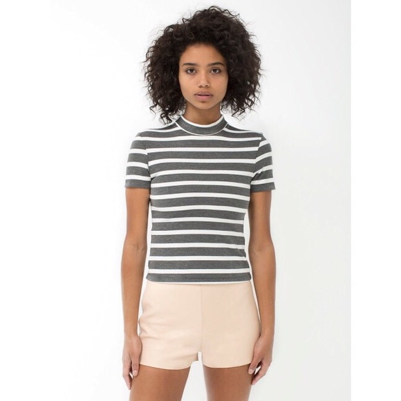 American Apparel Tops - LAST CHANCE | American Apparel Mock Neck ponte tee