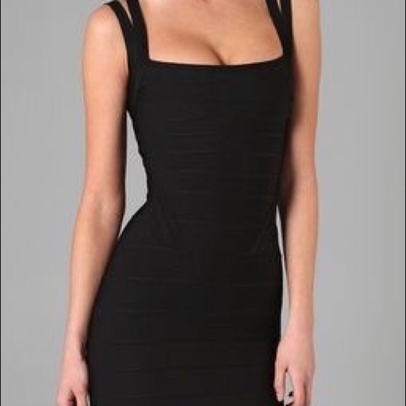 Black bandage midi dress, (Private Label) - Picture 2 of 8