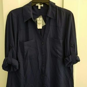 Express Portofino shirt - navy - L