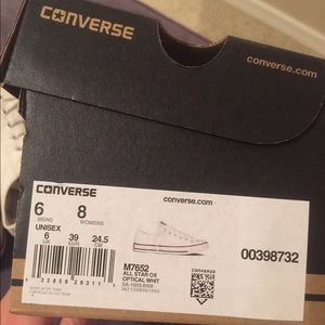 white low top converse