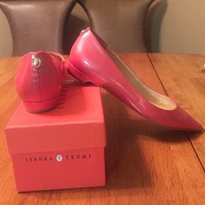 Ivanka Trump Darn Red Patent Flat