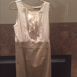 Size 10 white and kaki dress