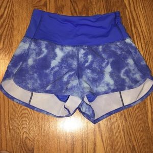 Lulu lemon speed short size 2(blue)