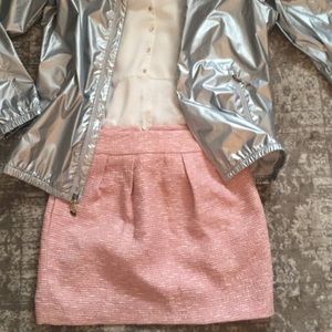 Zara Tweed Pink Miniskirt
