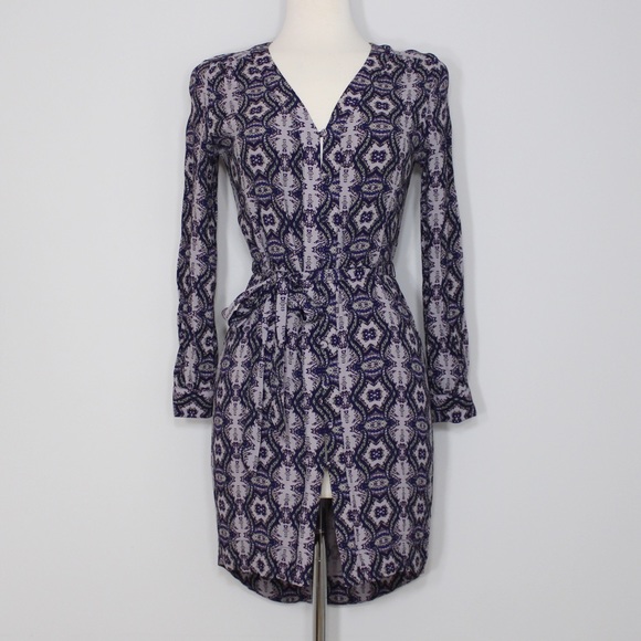 Nordstrom Dresses & Skirts - Charlie Jade Purple Print Button-Up Dress