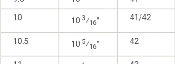Healthy Feet .com European Shoe Size Chart - Picture 3 of 3