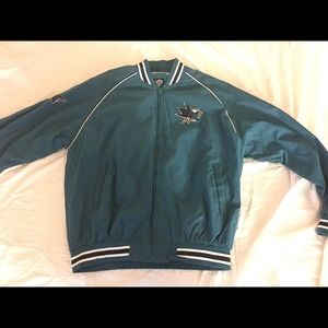 San Jose Sharks Jacket Teal Color Size XL New