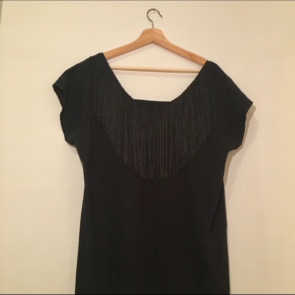AMERICAN APPAREL fringed mini dress/Tunic