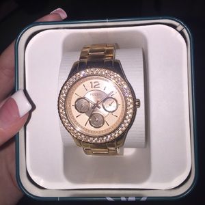 Rose Gold fossil watch