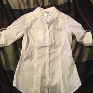 White House black market button up shirt
