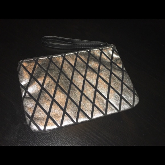 Black and Silver Makeup Bag