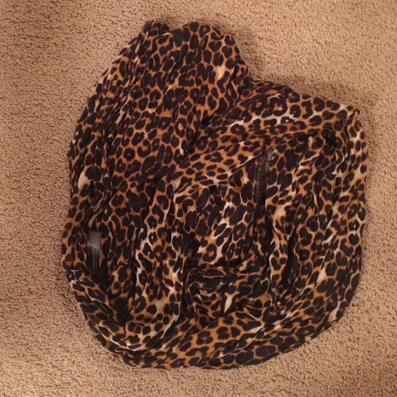 Cheetah circle scarf