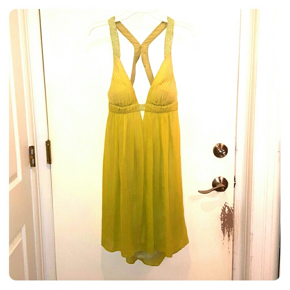 Aiden Mattox size 8 lime green cocktail dress