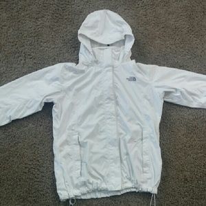 White north face jacket