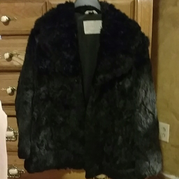 Rabbit fur coat