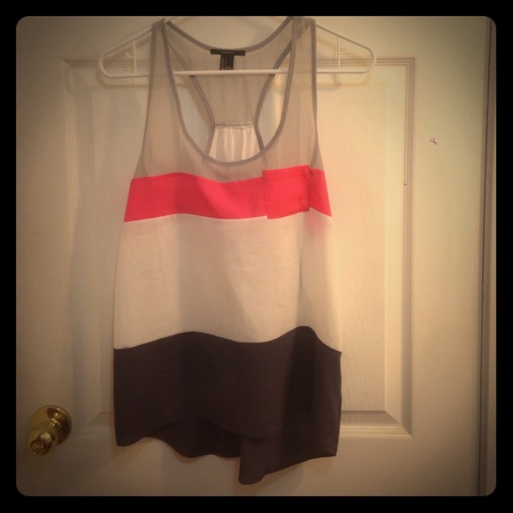 F21 colorblock tank top
