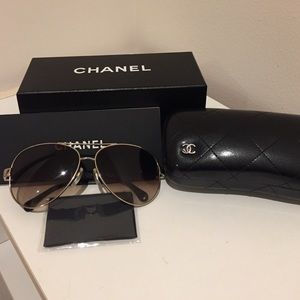 Chanel aviator sunglasses