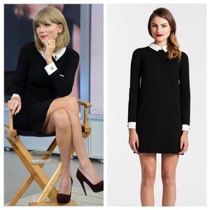 Cynthia Steffe Collared Ponte Knit Shift Dress