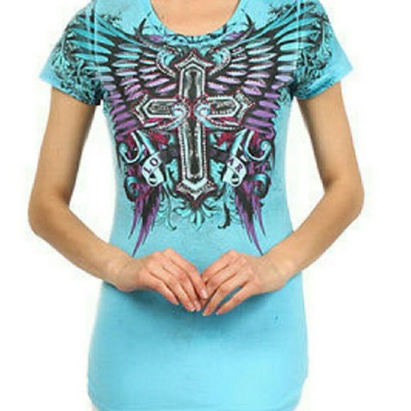 In Vein Tattoo Rhinestone T-shirt