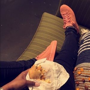 Salmon Pink Puma Suede