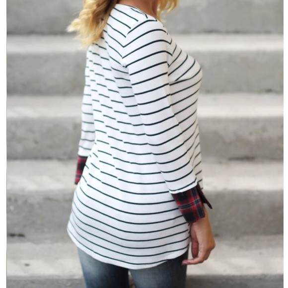 Striped tunic SALE LAST ONE CLEARANCE - Picture 2 of 4