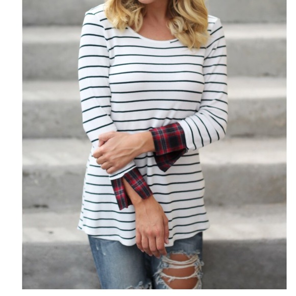 Striped tunic SALE LAST ONE CLEARANCE - Picture 3 of 4