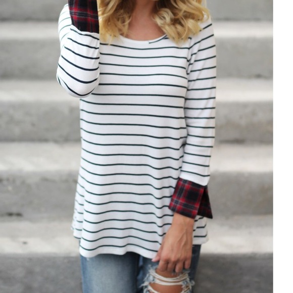 Striped tunic SALE LAST ONE CLEARANCE - Picture 4 of 4