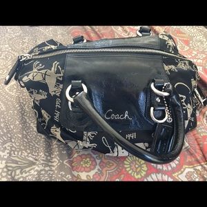 Black signature /speciality authentic coach purse