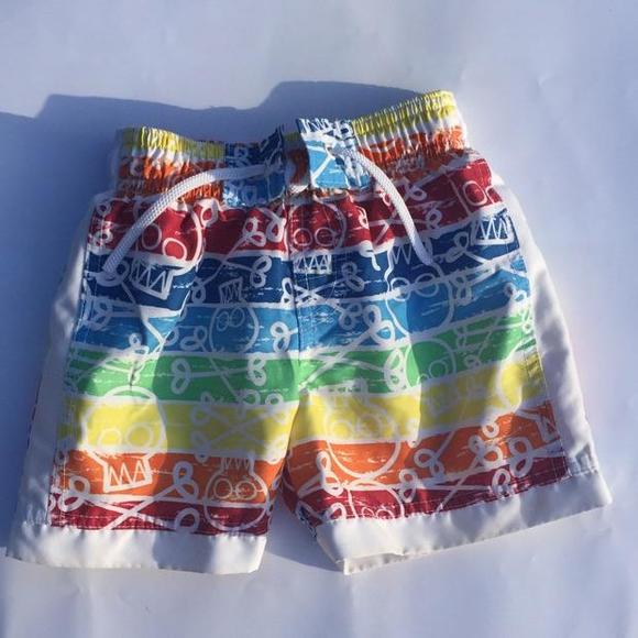 SOLD IN BUNDLE Bright, Colorful Boys' Swim Trunks