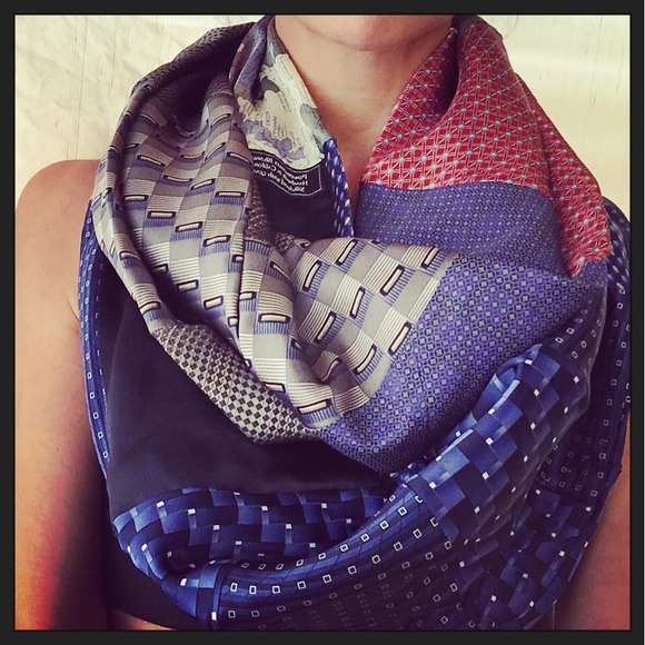 Charmeuse silk hand made infinity scarf