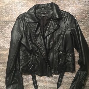 Faux leather jacket
